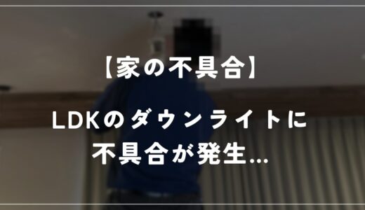 LDKのダウンライトに不具合が発生しました…